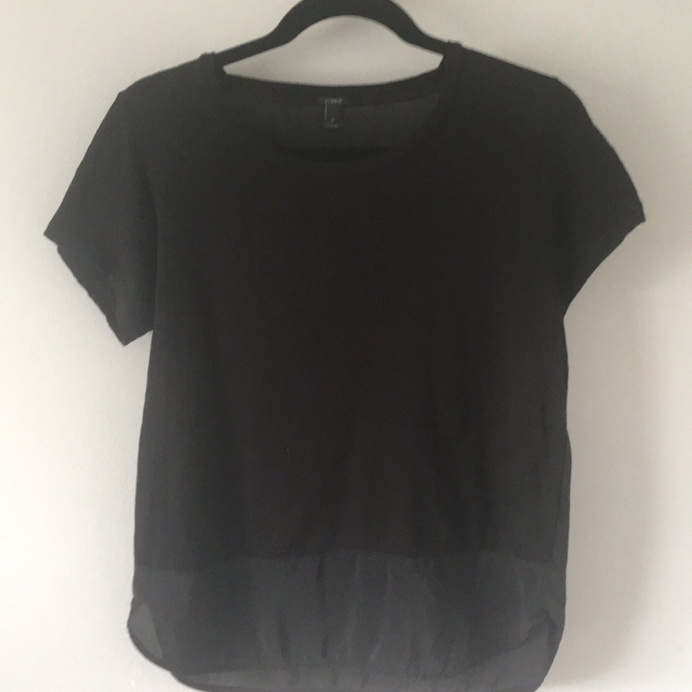 J. Crew vintage silk back T-shirt